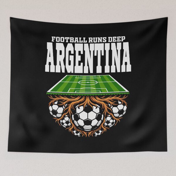 Item preview, ARGENTINA - FOOTBALL RUNS DEEP - FIFA WORLD CUP designed and sold by KEF Custom.