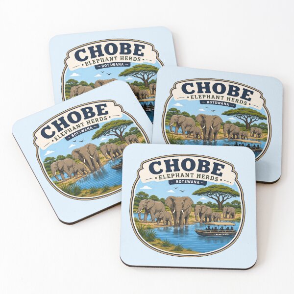 Item preview, Chobe Elephant Herds Botswana Wildlife designed and sold by Myra365Art.