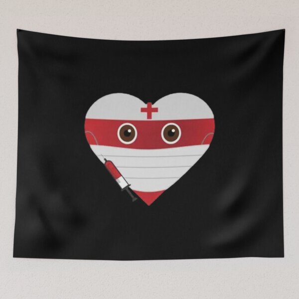 Item preview, Masked Heart - Nurse designed and sold by MadeThisFMeS.