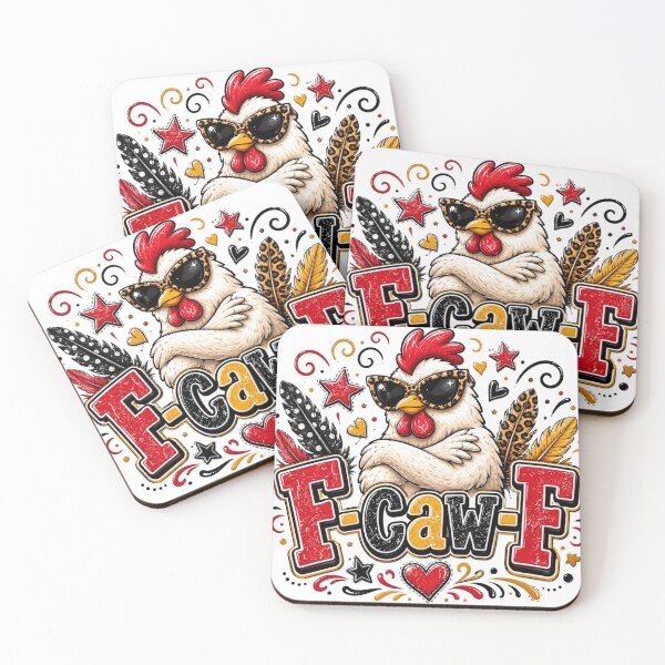 Item preview, F-CAW-F Funny Cool Chicken Leopard Sunglasses Design designed and sold by LunaPixelStudio.
