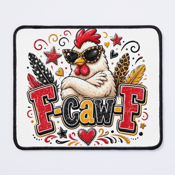 Item preview, F-CAW-F Funny Cool Chicken Leopard Sunglasses Design designed and sold by LunaPixelStudio.