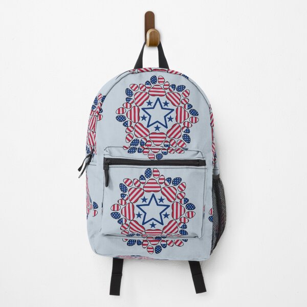 Item preview, Patriotic paws and stars mandala art designed and sold by Doodles Down South.
