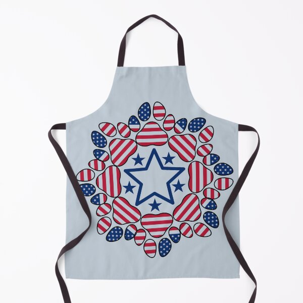 Item preview, Patriotic paws and stars mandala art designed and sold by Doodles Down South.