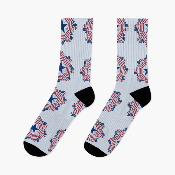 Item preview, Patriotic paws and blue stars mandala art designed and sold by Doodles Down South.