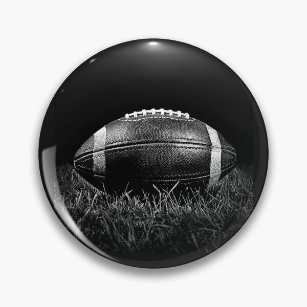Item preview, Black and White American Football on Grass designed and sold by inkoutninja.