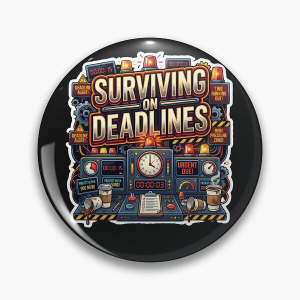 Item preview, Surviving On Deadlines Funny Office Design designed and sold by Pixel Analytics.