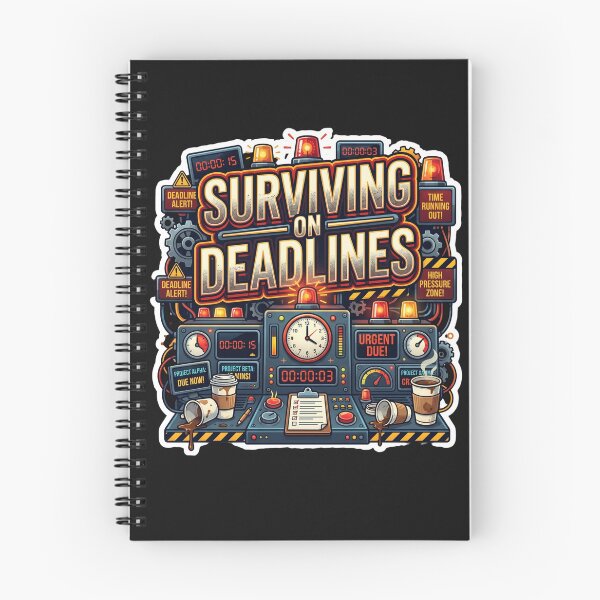 Item preview, Surviving On Deadlines Funny Office Design designed and sold by Pixel Analytics.