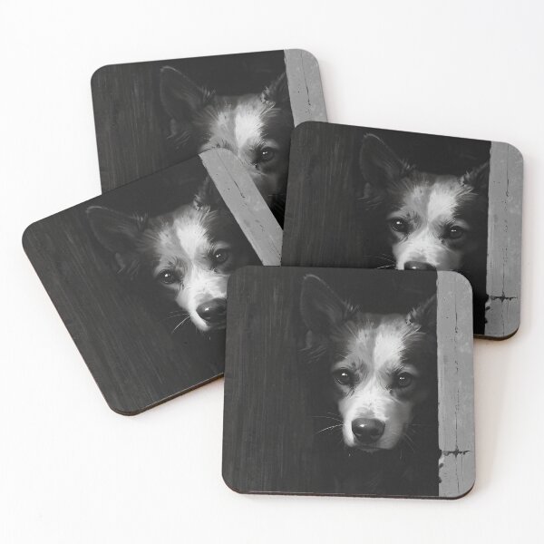 Item preview, Silent Watcher in the Shadows – Mysterious Dog Portrait designed and sold by KiraChie.