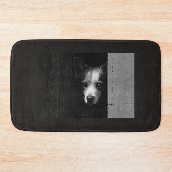 Item preview, Silent Watcher in the Shadows – Mysterious Dog Portrait designed and sold by KiraChie.