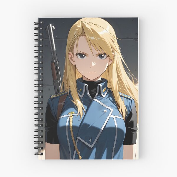 Item preview, Riza Hawkeye Fullmetal Alchemist Serious Blue Uniform Portrait designed and sold by JohnEllisa.