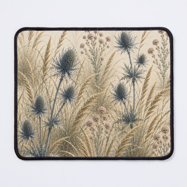 Item preview, Vintage Scottish Thistle Botanical Pattern | Cottagecore Wildflower Meadow | Neutral Floral Nature Design designed and sold by TheSlowShore.