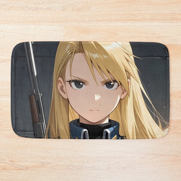 Item preview, Riza Hawkeye Fullmetal Alchemist Serious Blue Uniform Portrait designed and sold by JohnEllisa.