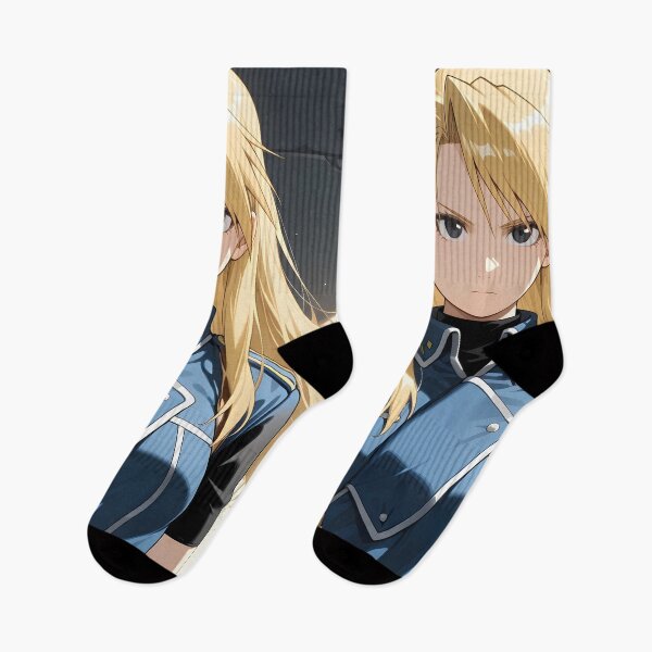 Item preview, Riza Hawkeye Fullmetal Alchemist Serious Blue Uniform Portrait designed and sold by JohnEllisa.