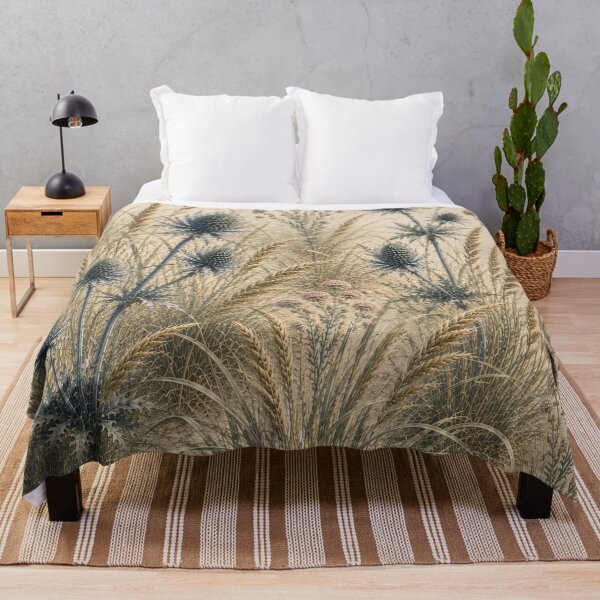 Item preview, Vintage Scottish Thistle Botanical Pattern | Cottagecore Wildflower Meadow | Neutral Floral Nature Design designed and sold by TheSlowShore.