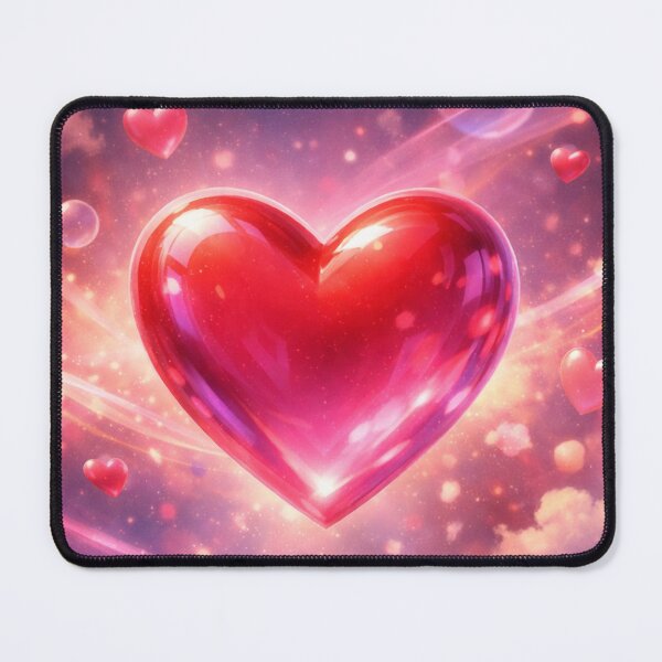 Item preview, Plump red heart floating in a fantasy purple sky designed and sold by jaynerushton.