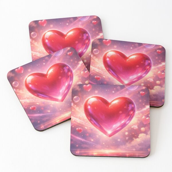 Item preview, Plump red heart floating in a fantasy purple sky designed and sold by jaynerushton.