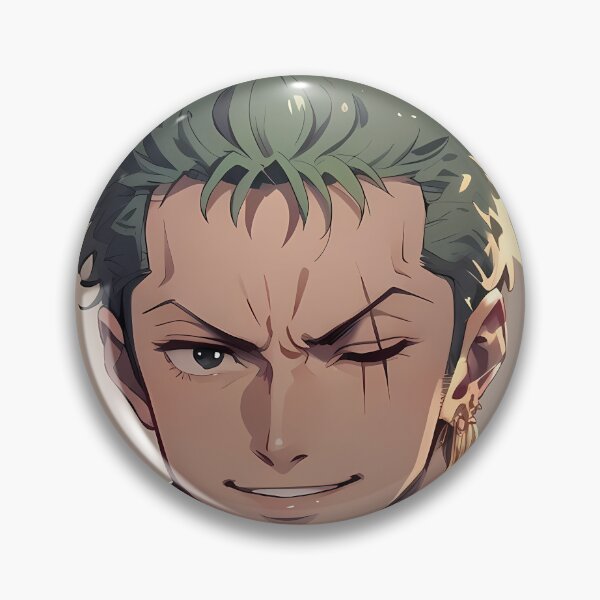 Item preview, Roronoa Zoro One Piece Confident Smirk Anime Closeup designed and sold by MartyHinson.