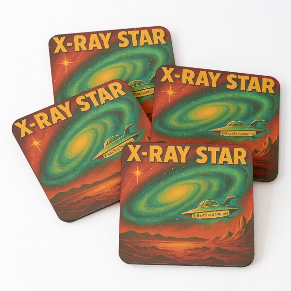 Item preview, X‑Ray Star – Retro Sci‑Fi Cosmic Illustration (Neon Space Surrealism) designed and sold by glenpap.