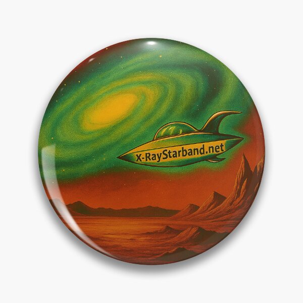 Item preview, X‑Ray Star – Retro Sci‑Fi Cosmic Illustration (Neon Space Surrealism) designed and sold by glenpap.