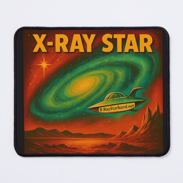 Item preview, X‑Ray Star – Retro Sci‑Fi Cosmic Illustration (Neon Space Surrealism) designed and sold by glenpap.