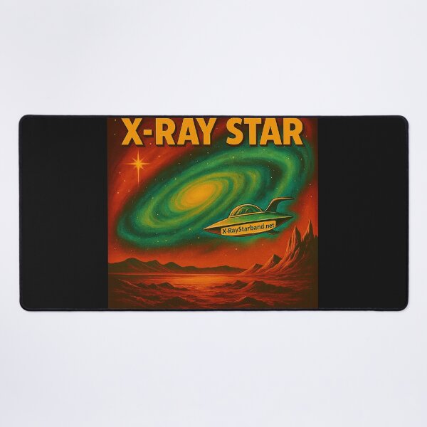 Item preview, X‑Ray Star – Retro Sci‑Fi Cosmic Illustration (Neon Space Surrealism) designed and sold by glenpap.