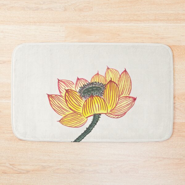 Item preview, Golden Lotus Flower | East Asian Ink & Brush Painting designed and sold by HiddenJade.