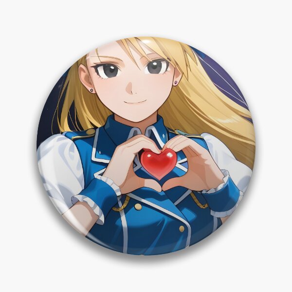 Item preview, Riza Hawkeye Fullmetal Alchemist Night Sky Heart Smile designed and sold by MartyHinson.