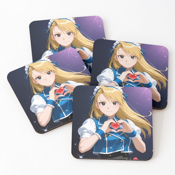 Item preview, Riza Hawkeye Fullmetal Alchemist Night Sky Heart Smile designed and sold by MartyHinson.