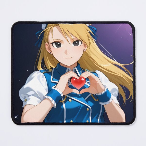 Item preview, Riza Hawkeye Fullmetal Alchemist Night Sky Heart Smile designed and sold by MartyHinson.