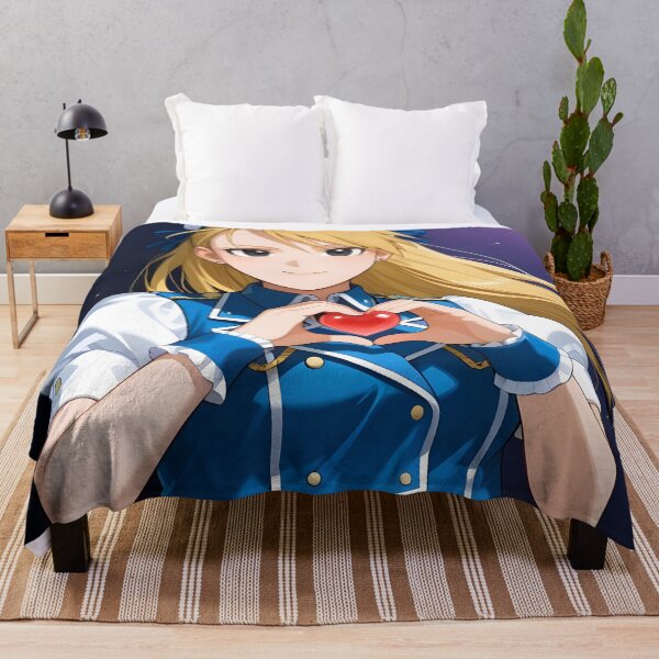 Item preview, Riza Hawkeye Fullmetal Alchemist Night Sky Heart Smile designed and sold by MartyHinson.