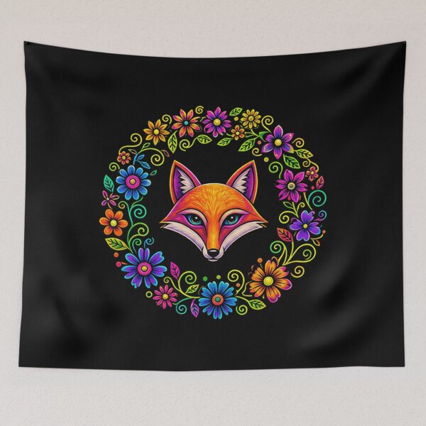 Item preview, Around Floral Foxie designed and sold by Darwinbrown1981.