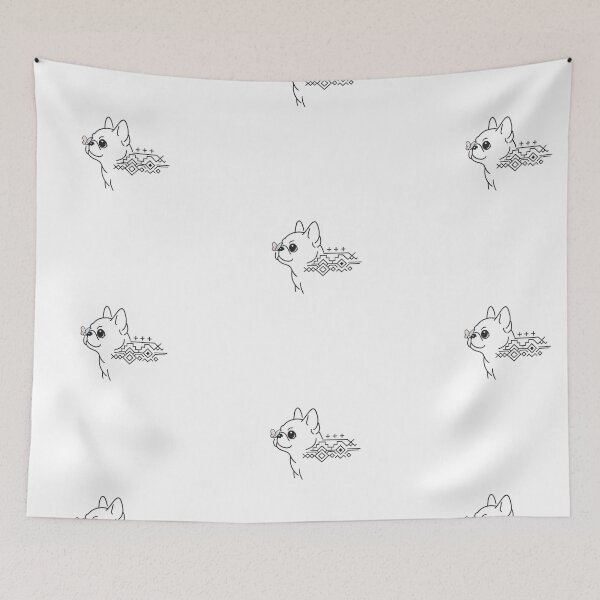Item preview, Minimalist French Bulldog Heritage Line Art Sticker designed and sold by tineldesign.
