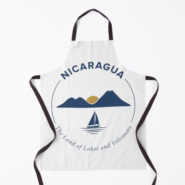 Item preview, Nicaragua. Land of Lakes and Volcanoes with sale boat. Minimalist design designed and sold by Nica Sol.