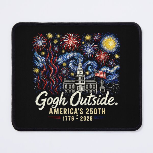 Item preview, Gogh Outside Americas 250th Semicentennial Starry Night Fireworks Independence Hall Philadelphia designed and sold by GalenoHenley.