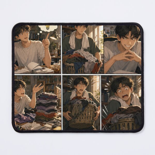 Item preview, Student Life Cozy Reading Room Comic Print designed and sold by Grafititee.