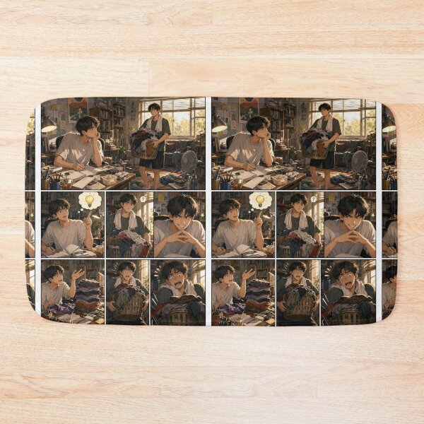 Item preview, Student Life Cozy Reading Room Comic Print designed and sold by Grafititee.