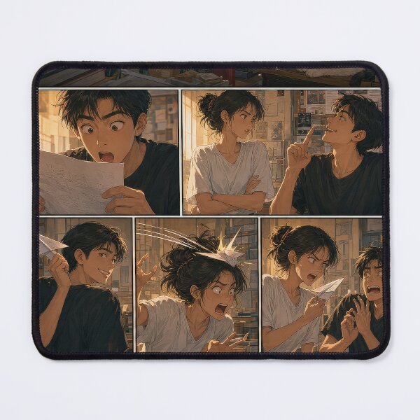 Item preview, Student Life Cozy Reading Room Comic Print designed and sold by Grafititee.
