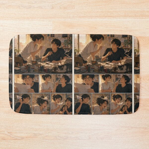 Item preview, Student Life Cozy Reading Room Comic Print designed and sold by Grafititee.