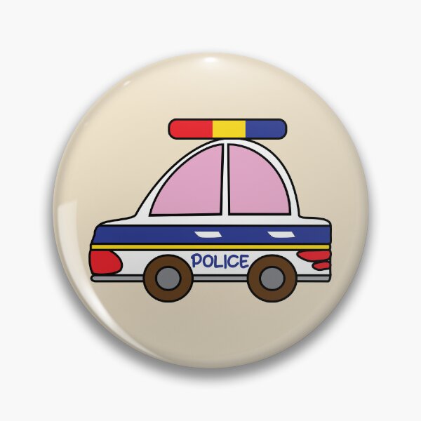 Item preview, Police car cute with pink car windows designed and sold by fluffyfamcraft.