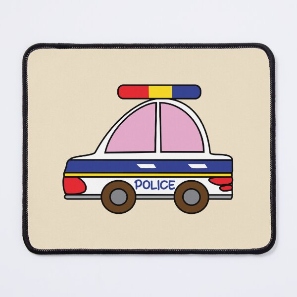 Item preview, Police car cute with pink car windows designed and sold by fluffyfamcraft.