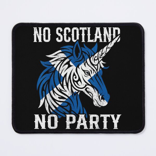 Item preview, No Scotland No Party Scottish Flag Unicorn Tartan Pride Distressed Style designed and sold by GalenoHenley.
