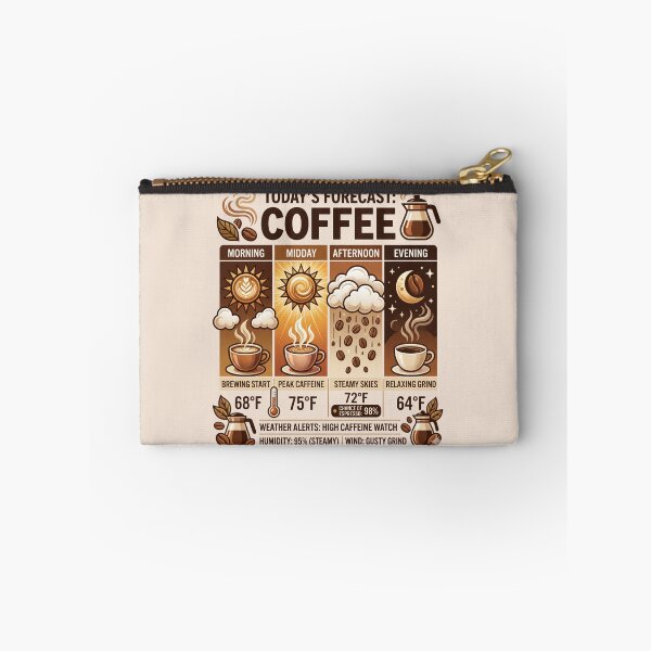 Item preview, Today's Forecast Coffee Funny Coffee Design designed and sold by Pixel Analytics.
