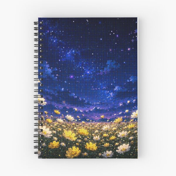 Item preview, Geometric Style Starry Night Cosmos Floral Landscape designed and sold by A-C-G.