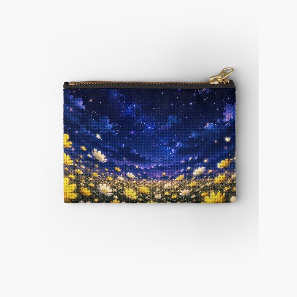 Item preview, Geometric Style Starry Night Cosmos Floral Landscape designed and sold by A-C-G.