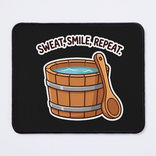 Item preview, Sweat Smile Repeat Sauna Wellness Bucket Vintry Off designed and sold by VintryOff.