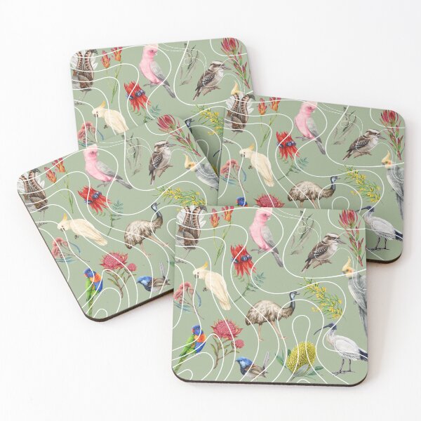 Item preview, Australian Birds and Flowers designed and sold by GeoGoose.