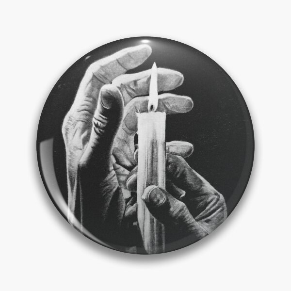 Item preview, Hands Holding a Candle – Realistic Graphite Pencil Drawing designed and sold by BoyanVBart.