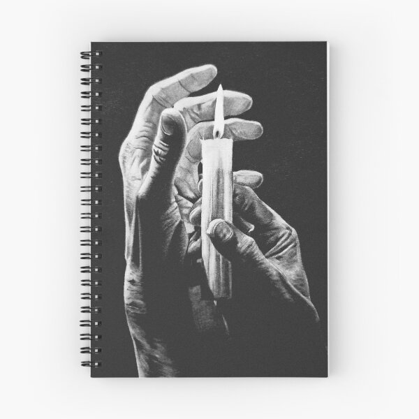 Item preview, Hands Holding a Candle – Realistic Graphite Pencil Drawing designed and sold by BoyanVBart.