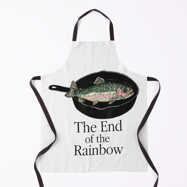 Item preview, The End of the Rainbow Trout Fish Fly Fishing Skillet Cast Iron designed and sold by DuneHaicna.
