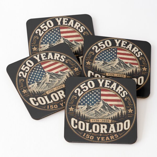Item preview, Colorado Centennial State 150th Anniversary And USA 250th Celebration Badge Design designed and sold by DienesAngele.